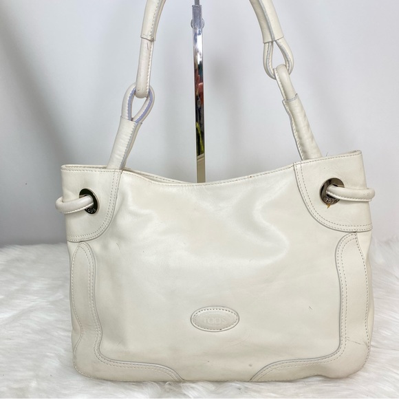 Tod’s White Leather Satchel - Picture 5 of 9